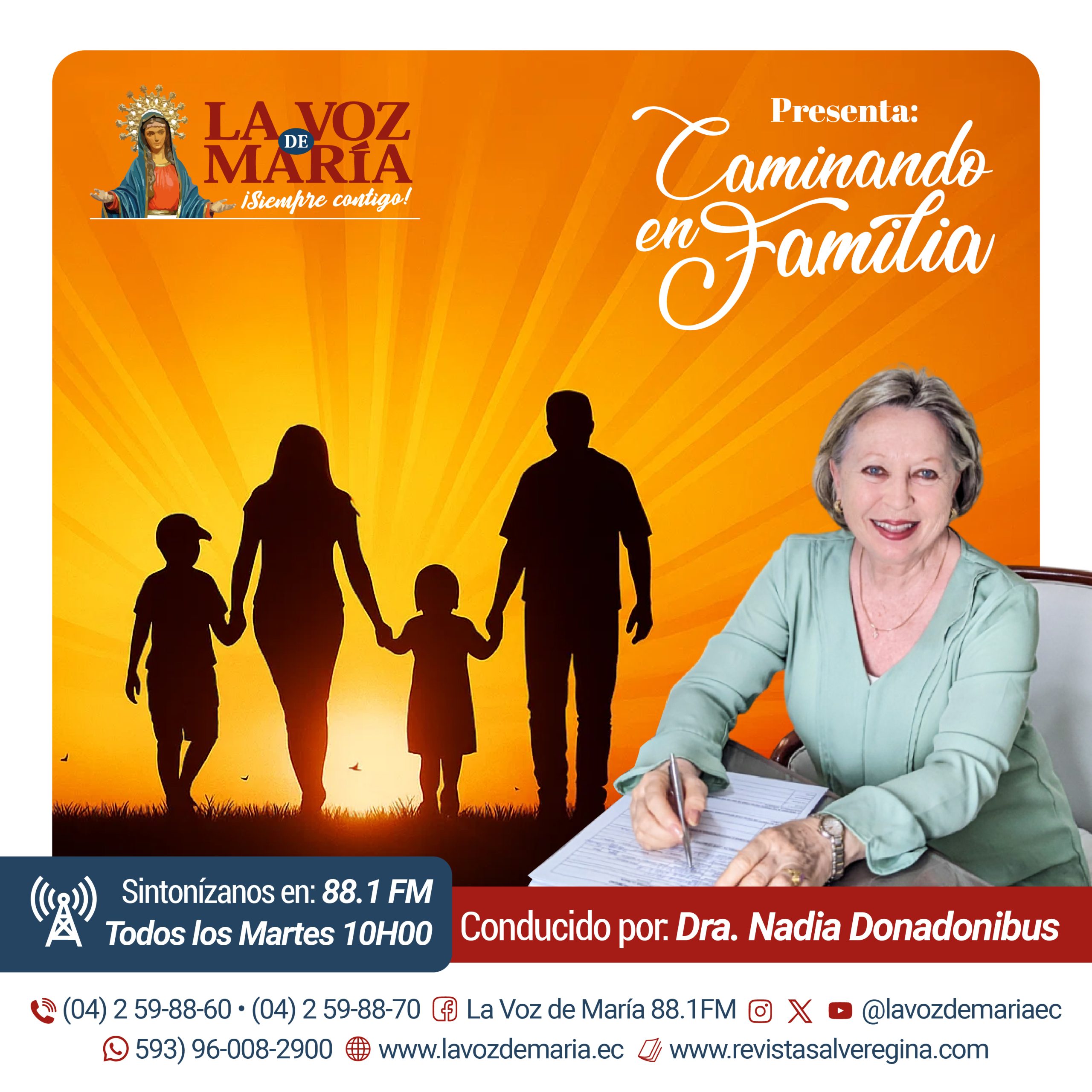caminando en familia