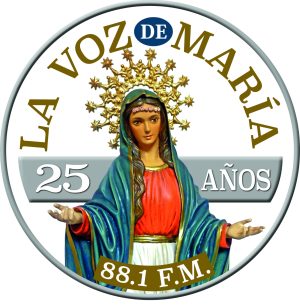 Logo la voz de maría 25 años